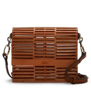 Vince Camuto Joss Bamboo Crossbody Bag In Cider